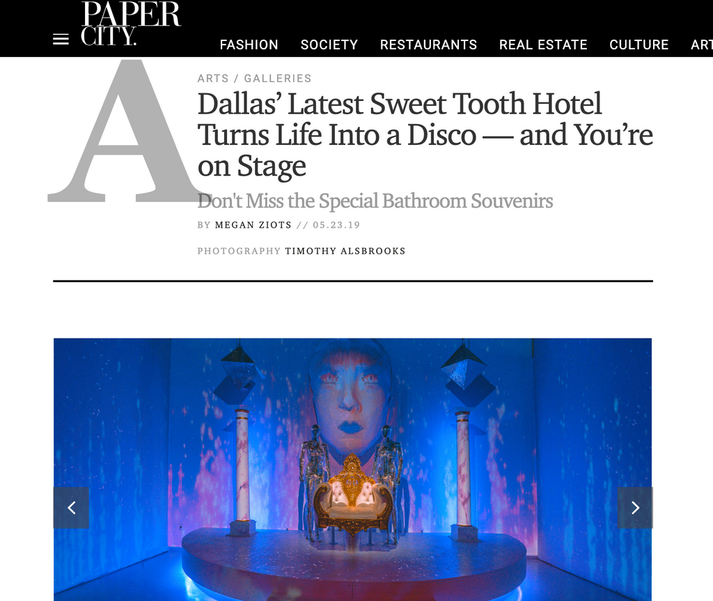 PaperCity: Dallas’ Latest Sweet Tooth Hotel Turns Life Into a Disco — and You’re on Stage