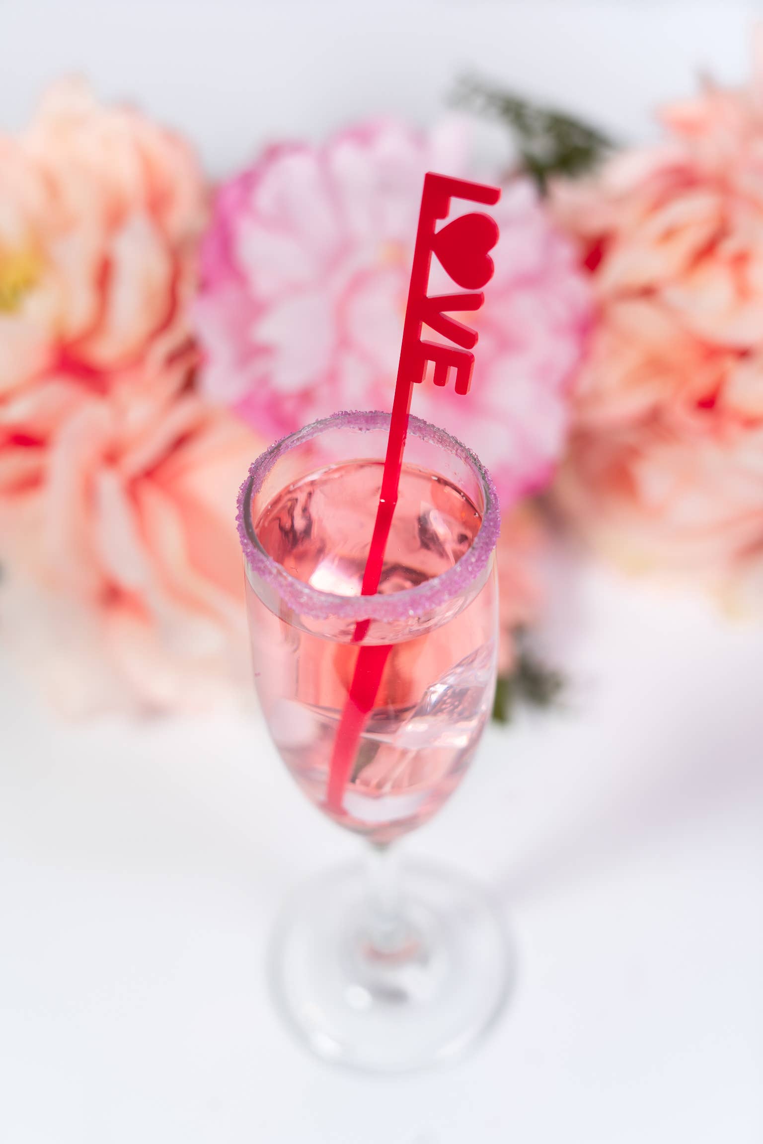 Valentines Swizzle Sticks -Galentine Beverage Drink Stirrers