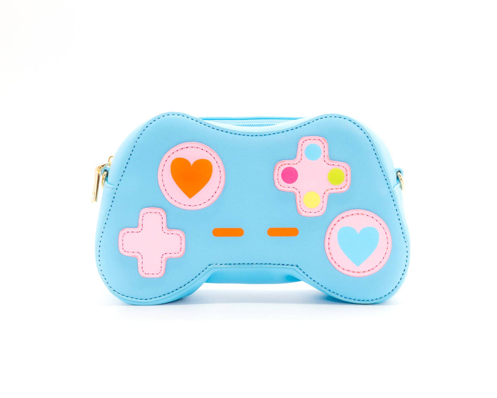 CLOSEOUT! One More Level - Game Controller Handbag 🎮: Blue