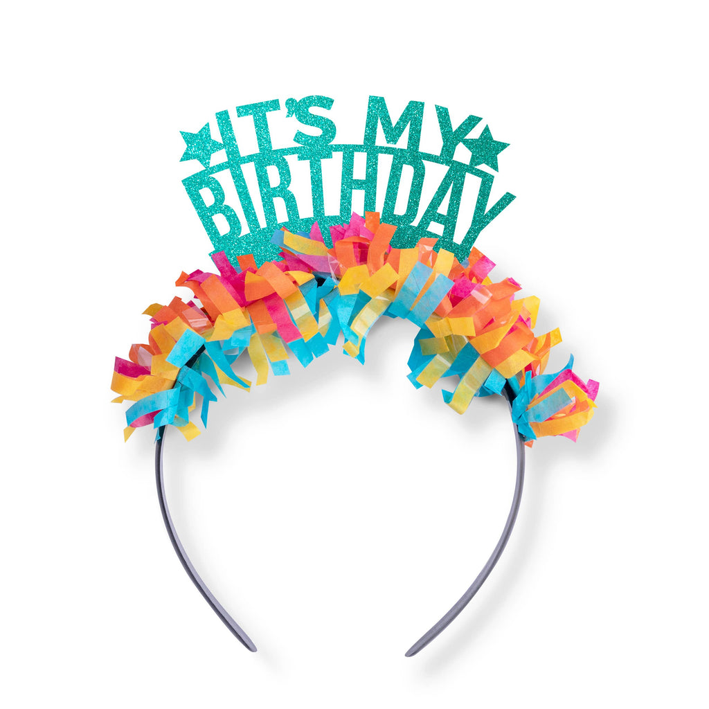 It’s My Birthday Crown: Teal/multi